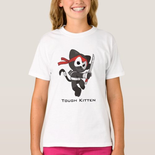 Tough Kitten Ninja Kitty T_Shirt