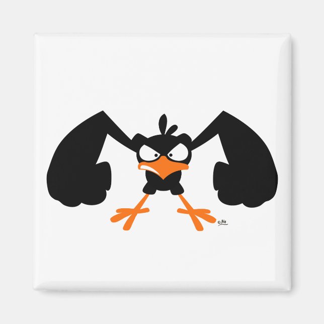 Tough lil' birdie :) magnet (Front)