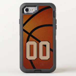 Tough OTTERBOX Basketball iPhone Cases with Number