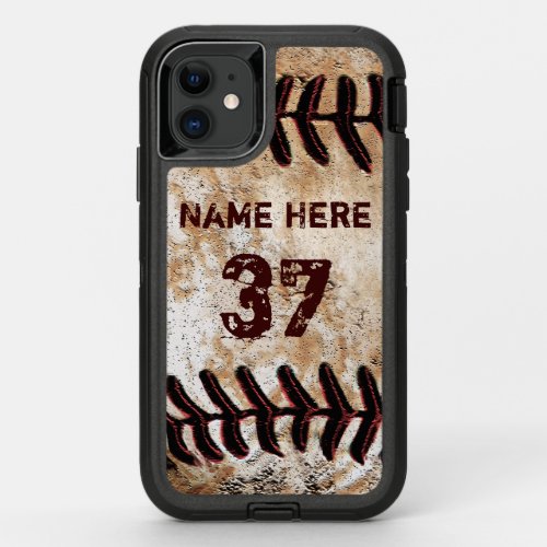 Tough OTTERBOX Personalized Baseball iPhone Cases
