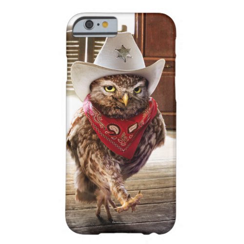 Tough Western Sheriff Owl with Attitude  Swagger Barely There iPhone 6 Case