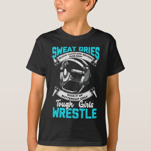 Tough Wrestling Girl Gift Bruises Sport Woman T_Shirt