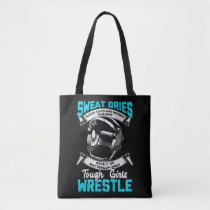 Tough Wrestling Girl Gift Bruises Sport Woman Tote Bag