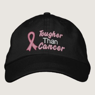 Tougher Than Breast Cancer Embroidered Baseball Cap