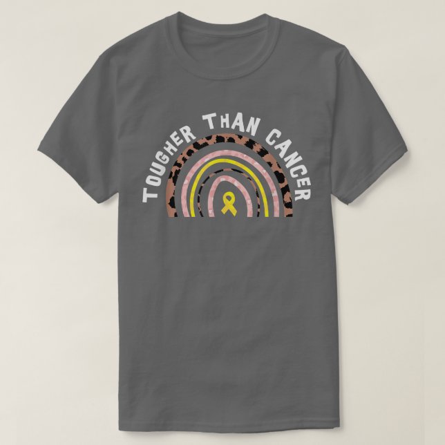 Tougher than Cancer Childhood Cancer Awareness  T-Shirt (Design Front)