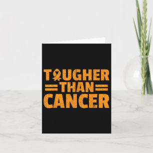 Tougher Than Cancer Leukemia Awareness Support Sur Card