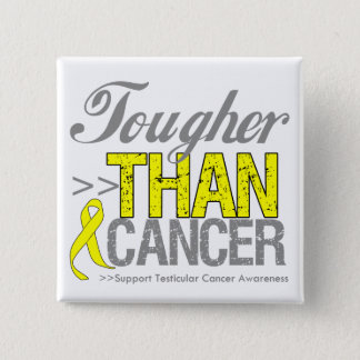 Tougher Than Cancer - Testicular Cancer Button