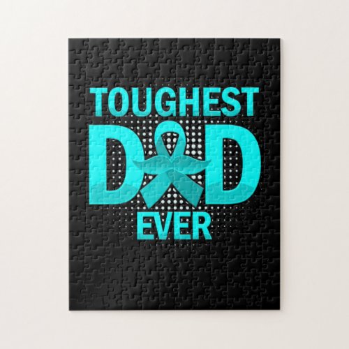 Toughest Dad Ever Prostate Cancer Awareness Jigsaw Puzzle