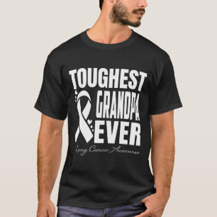 Toughest GRANDPA Ever Lung Cancer Awareness T-Shirt