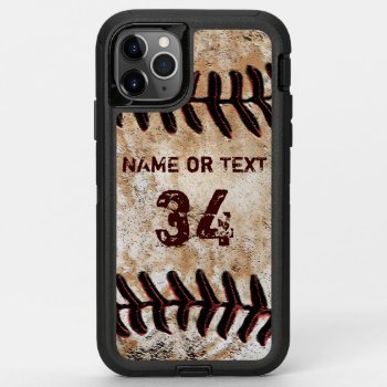 Toughest Otterbox Defender Baseball Iphone Cases by YourSportsGifts at Zazzle