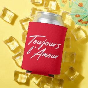 Toujours l'Amour - Eternal love for wedding Can Cooler