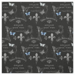 Toujours Paris Butterflies Collage Fabric