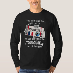 Toulouse Boarding Pass Toulouse Girl Toulouse T-Shirt