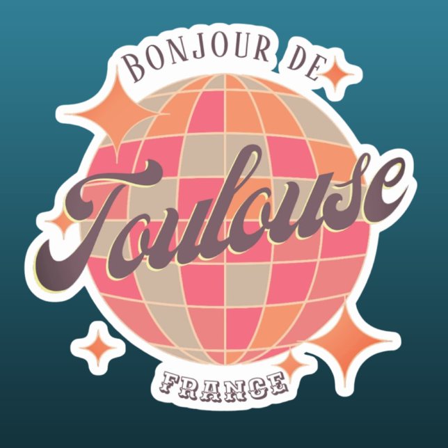 Toulouse France city fan decor item  Sticker (Creator Uploaded)
