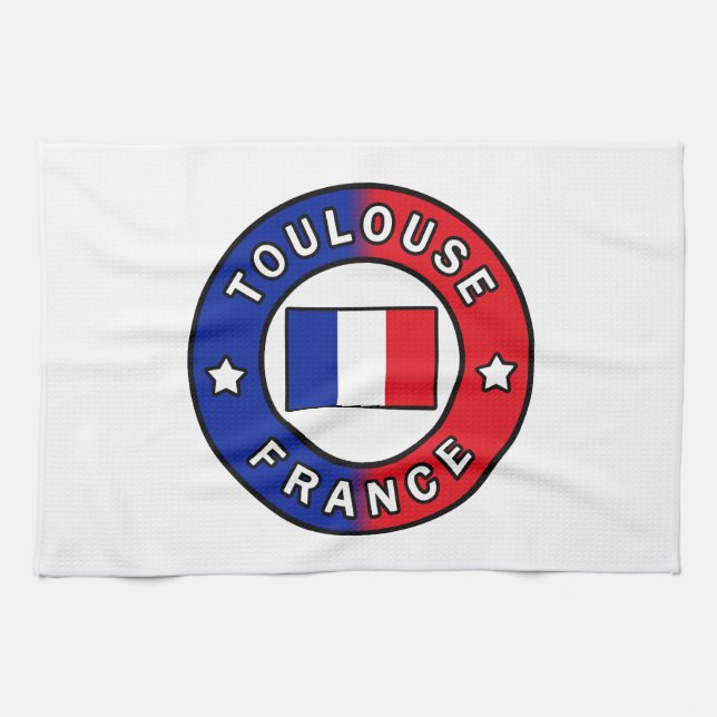 Toulouse France Kitchen Towel (Horizontal)