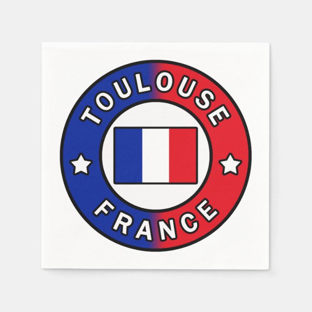 Toulouse France Napkins (Front)