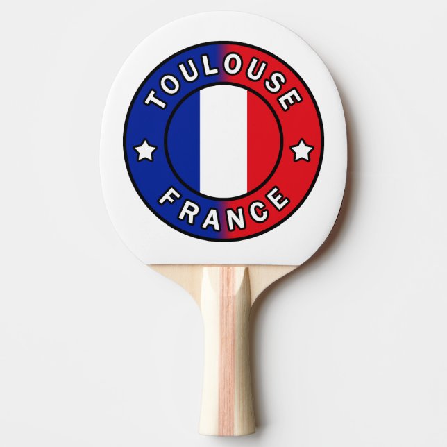 Toulouse France Ping Pong Paddle (Front)