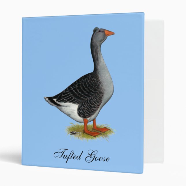 Toulouse Goose Tufted Binder (Front/Inside)