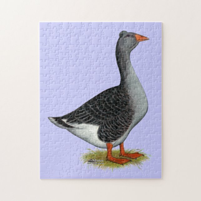 Toulouse Goose Tufted Jigsaw Puzzle (Vertical)