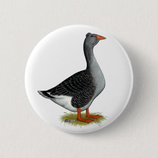 Toulouse Goose Tufted Pinback Button