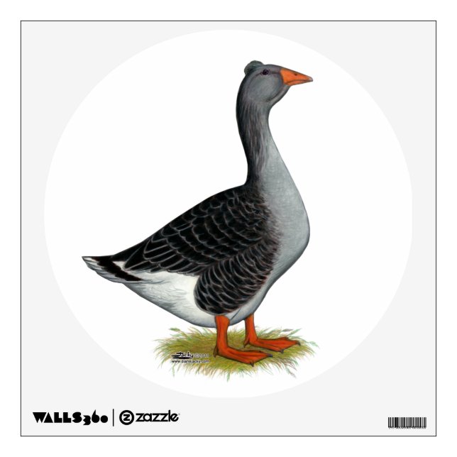 Toulouse Goose Tufted Wall Decal (Front)