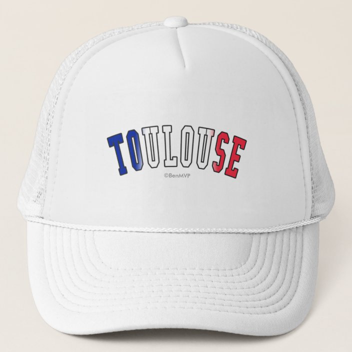 Toulouse in France National Flag Colors Trucker Hat