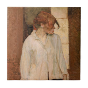 Toulouse-Lautrec - A Montrouge, Rosa La Rouge Ceramic Tile
