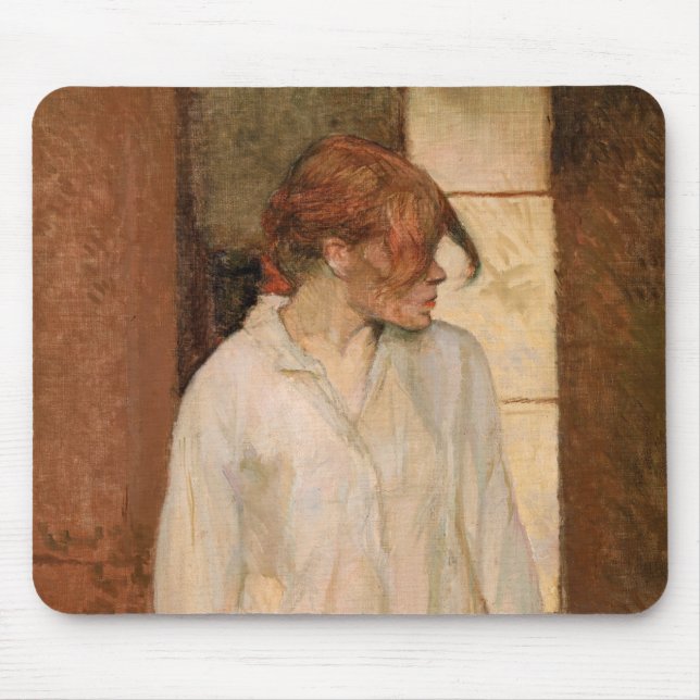 Toulouse-Lautrec - A Montrouge, Rosa La Rouge Mouse Pad (Front)