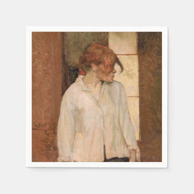 Toulouse-Lautrec - A Montrouge, Rosa La Rouge Napkins (Front)