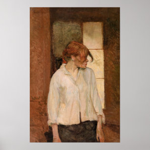 Toulouse-Lautrec - A Montrouge, Rosa La Rouge Poster