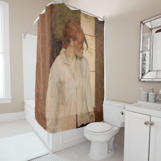 Toulouse-Lautrec - A Montrouge, Rosa La Rouge Shower Curtain (In Situ)