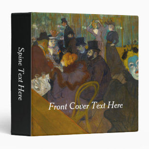 Toulouse-Lautrec - At the Rouge 3 Ring Binder