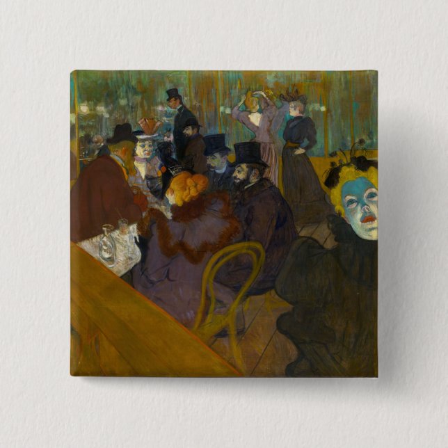 Toulouse-Lautrec - At the Rouge Button (Front)