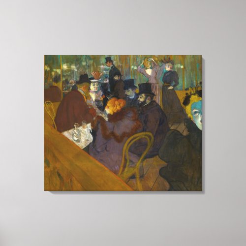 Toulouse_Lautrec _ At the Rouge Canvas Print