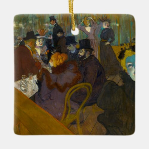 Toulouse_Lautrec _ At the Rouge Ceramic Ornament