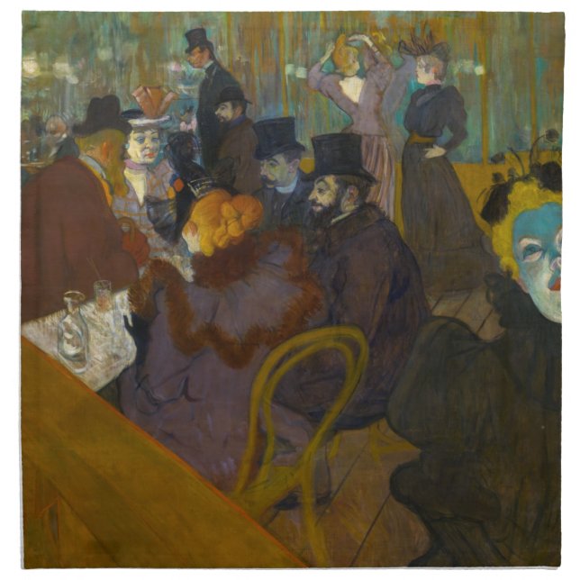 Toulouse-Lautrec - At the Rouge Cloth Napkin (Front)