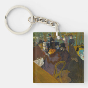 Toulouse-Lautrec - At the Rouge Keychain