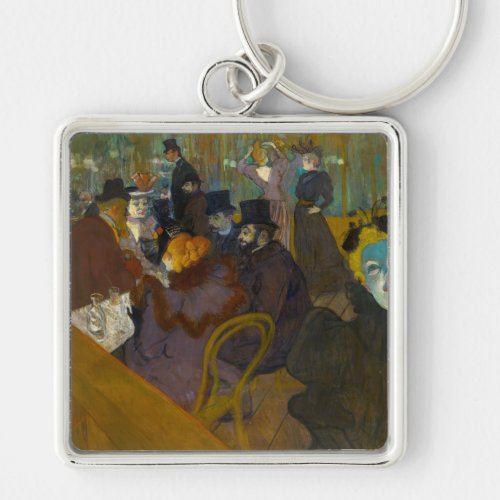 Toulouse_Lautrec _ At the Rouge Keychain