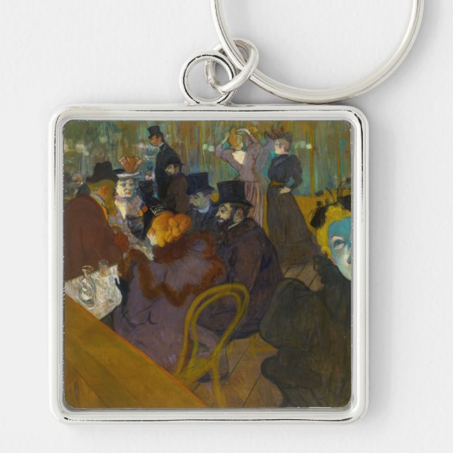 Toulouse-Lautrec - At the Rouge Keychain (Front)