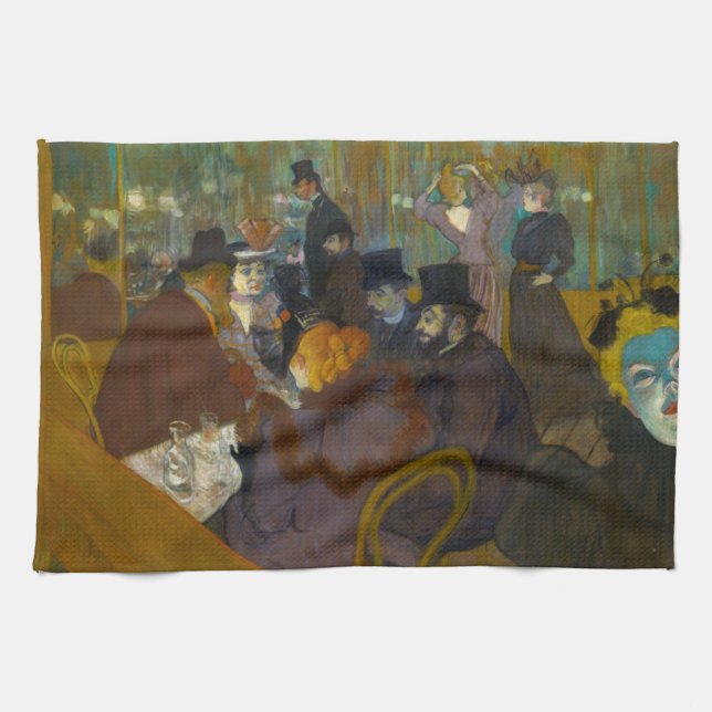 Toulouse-Lautrec - At the Rouge Kitchen Towel (Horizontal)
