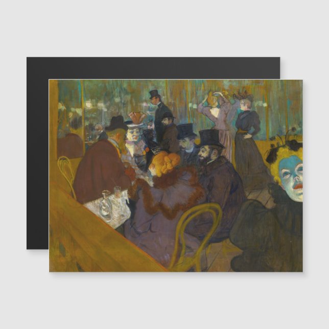 Toulouse-Lautrec - At the Rouge Magnetic Card (Front/Back)