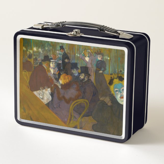 Toulouse-Lautrec - At the Rouge Metal Lunch Box (Front)