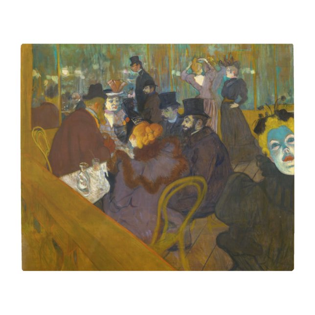 Toulouse-Lautrec - At the Rouge Metal Print (Front)