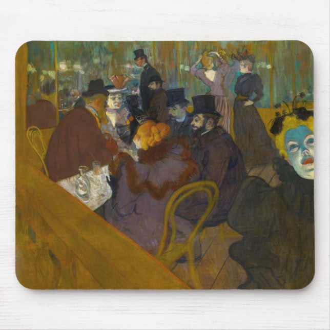 Toulouse-Lautrec - At the Rouge Mouse Pad (Front)