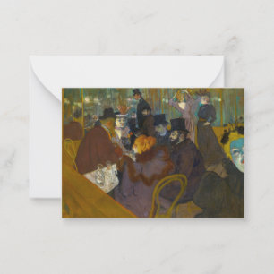 Toulouse-Lautrec - At the Rouge Note Card