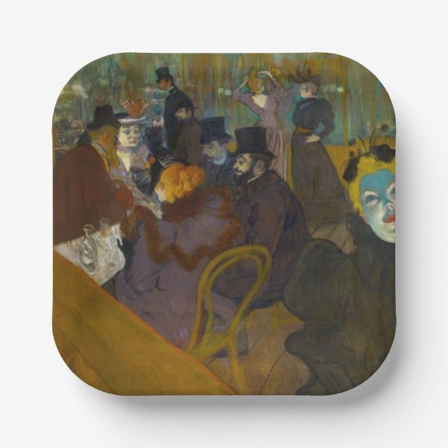 Toulouse-Lautrec - At the Rouge Paper Plates (Front)