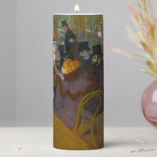 Toulouse-Lautrec - At the Rouge Pillar Candle