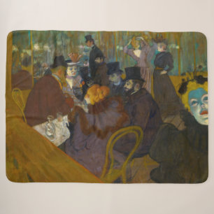 Toulouse-Lautrec - At the Rouge Sherpa Blanket
