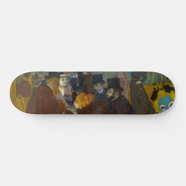 Toulouse-Lautrec - At the Rouge Skateboard (Horz)