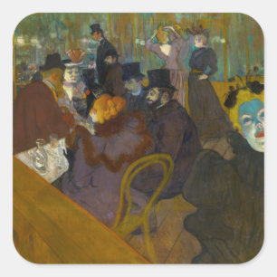 Toulouse-Lautrec - At the Rouge Square Sticker